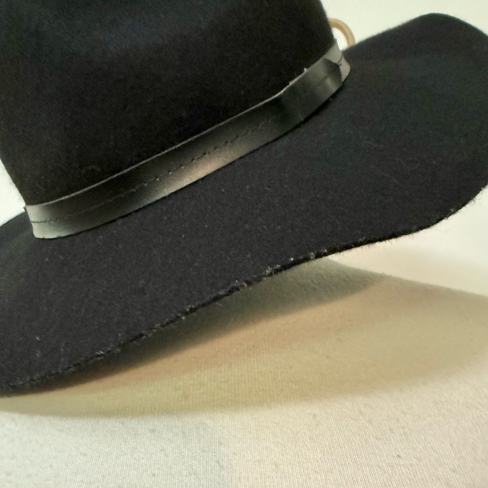 Ecote Black Felted Wool Wide Brim Hat - Picture 6 of 10